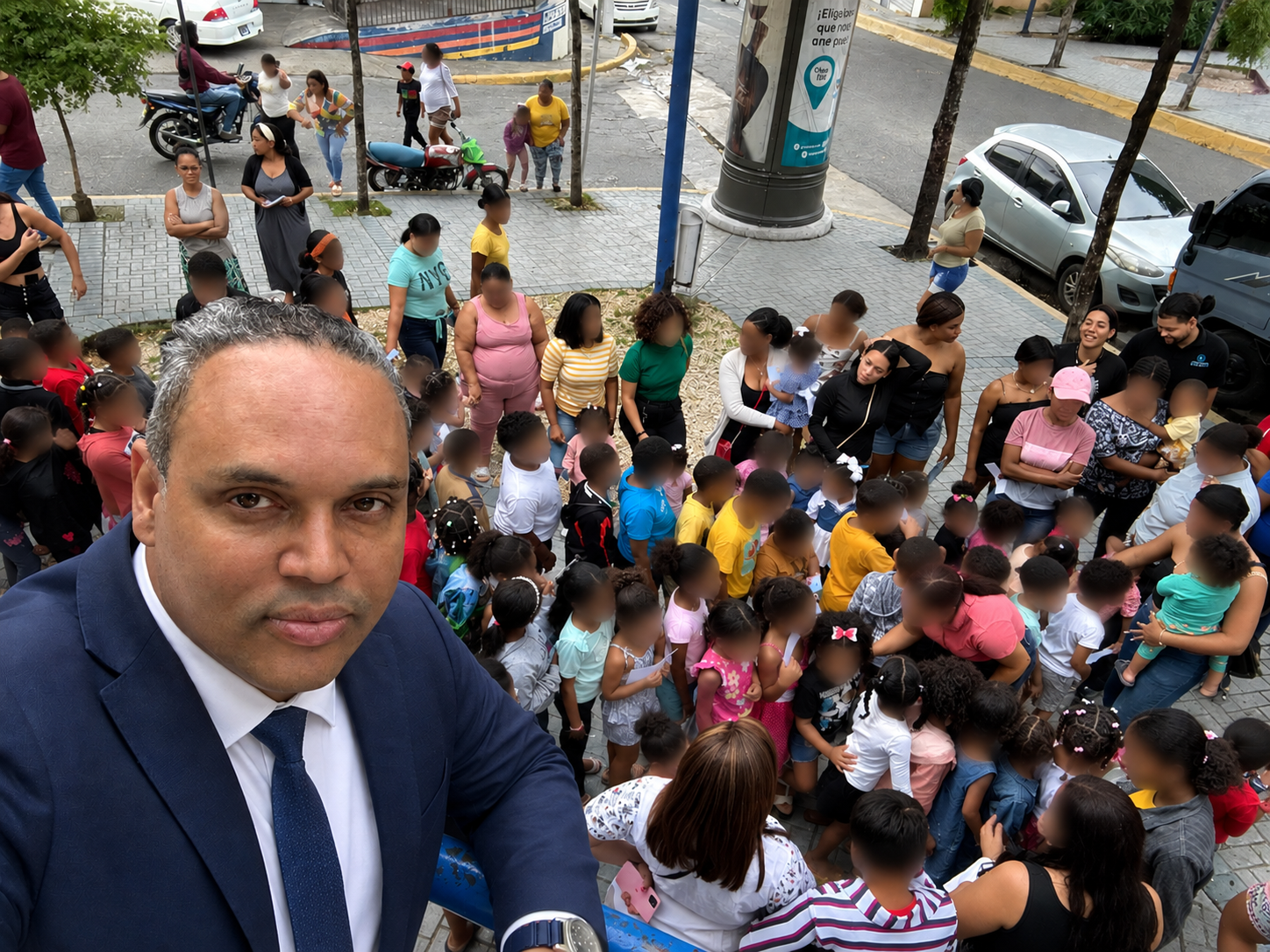 Actividad comunitaria con niños y familias